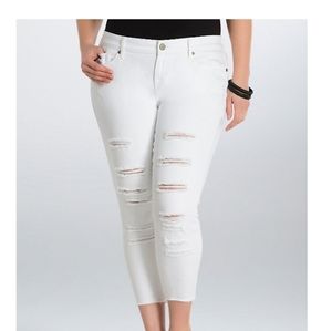 Torrid cropped skinny jeans